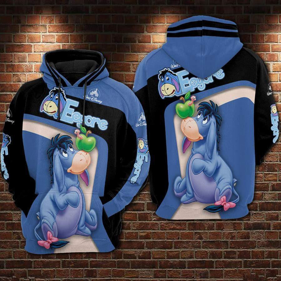 Eeyore Disney Winnie The Pooh, Cute Eeyore Ver58 Aop Hoodie