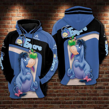 Eeyore Disney Winnie The Pooh, Cute Eeyore Ver58 Aop Hoodie