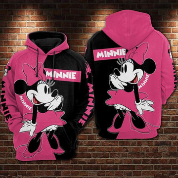 Minnie Mouse Disney, Cute Minnie Ver 123 Aop Hoodie, Zip Hoodie