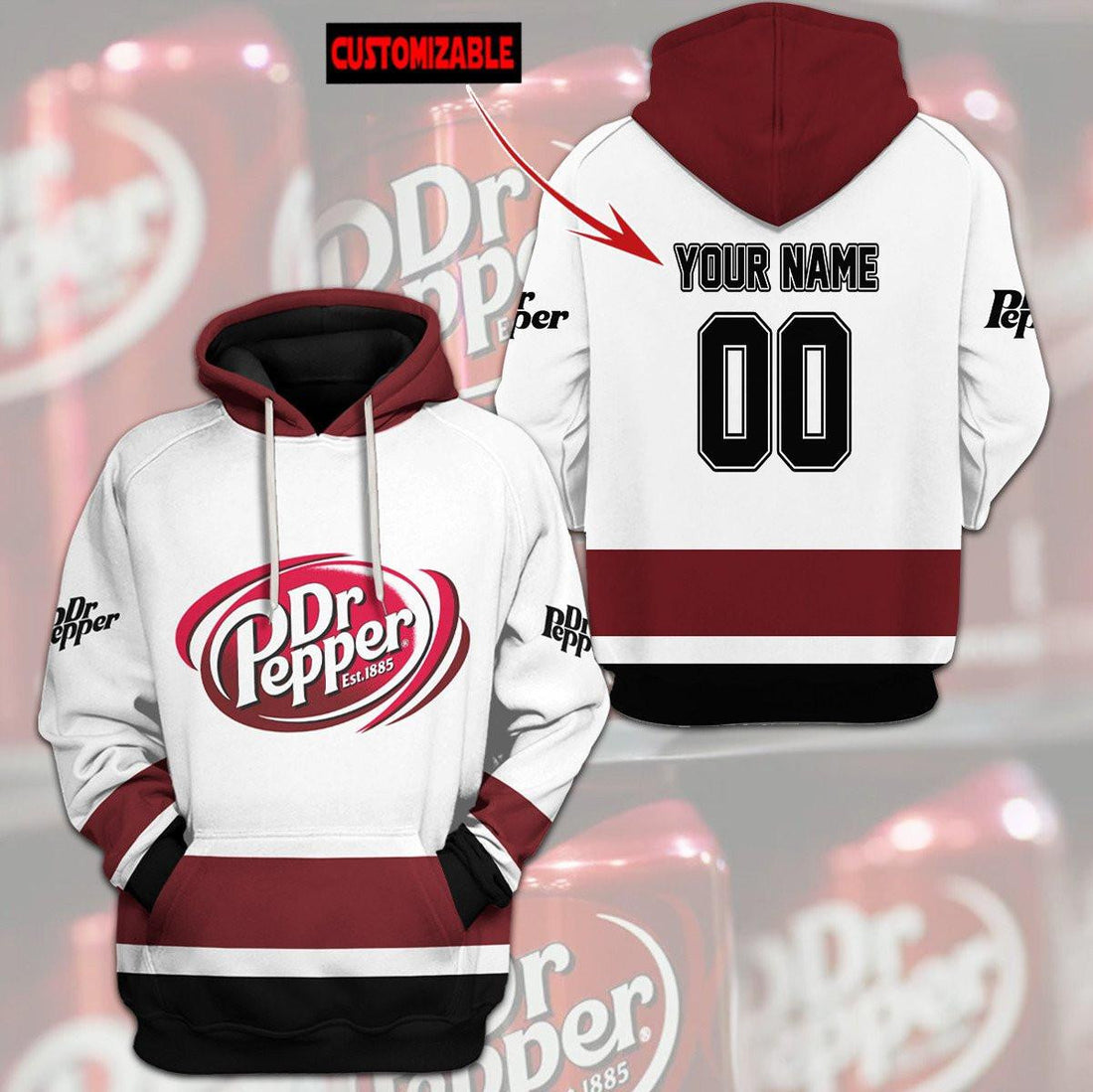 Dr Pepper Personalized 3d Hoodie