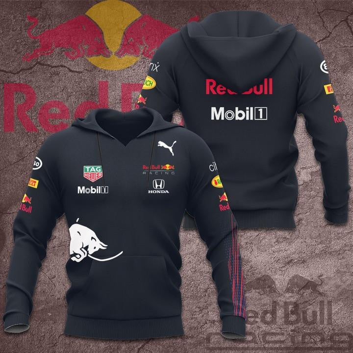 F1 Racing Red Bull Team All Over Print Hoodie, Zip Hoodie 301