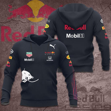 F1 Racing Red Bull Team All Over Print Hoodie, Zip Hoodie 301