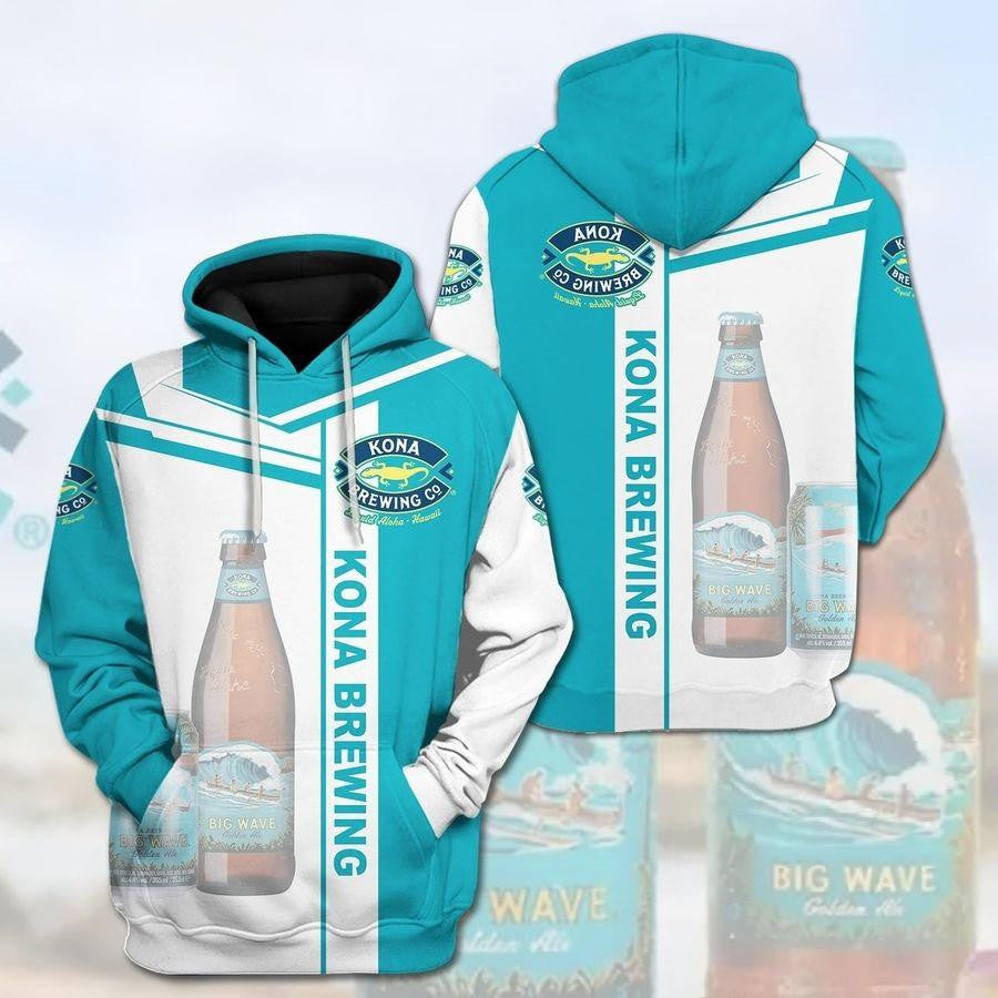 Kona Brewing Big Wave Beer 3d All Over Print Hoodie 364