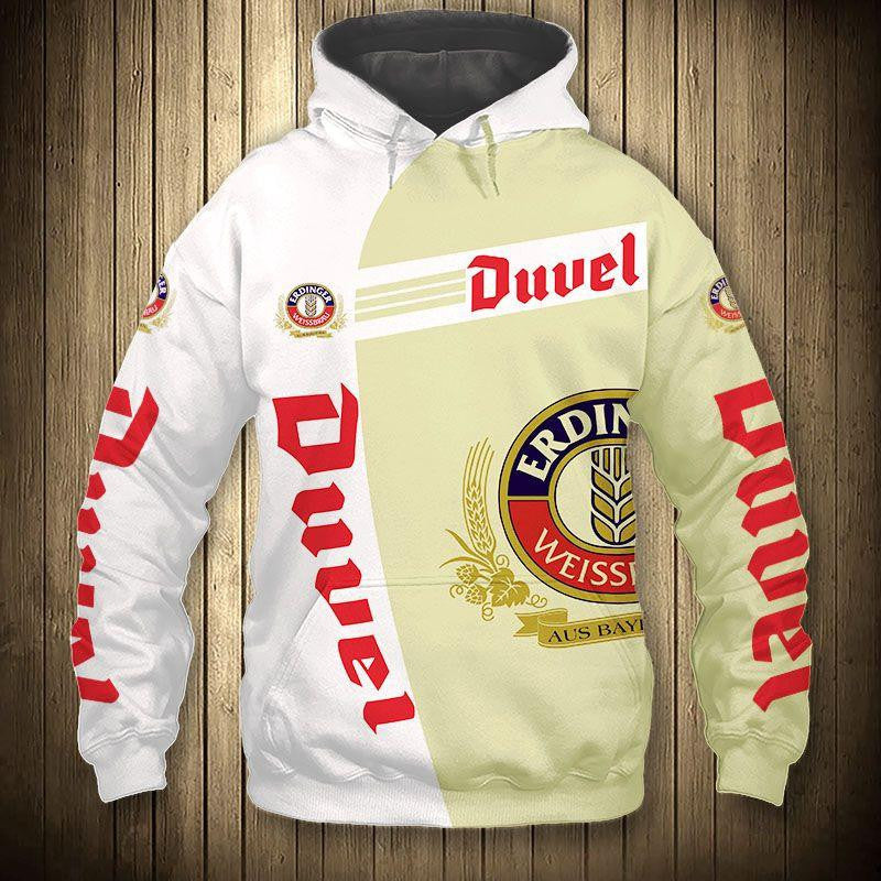 Duvel Moortgat Brewery King Beer 5k420 Fan Gift Stylist Unisex Cartoon 3d Hoodie Zip Hoodie