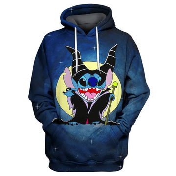 Lilo And Stitch Maleficent Villain 3d Hoodie Zip Hoodie 1175