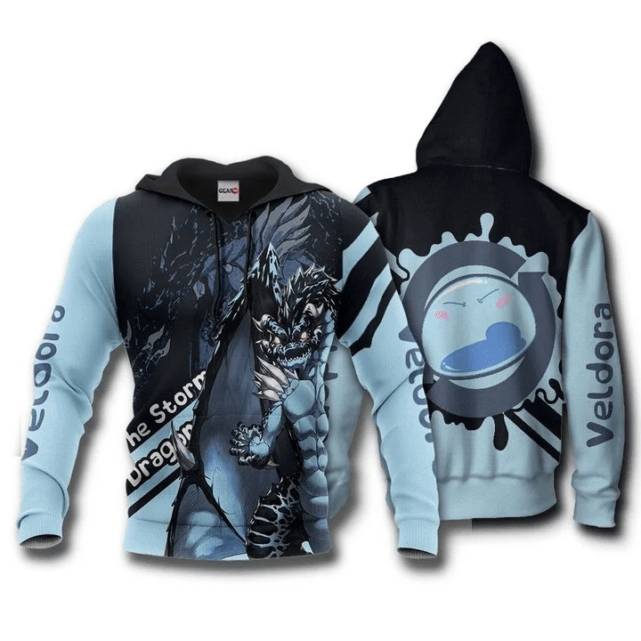 Veldora Storm Dragon Tensura Anime Manga For Men And Women 3d Hoodie Zip Hoodie