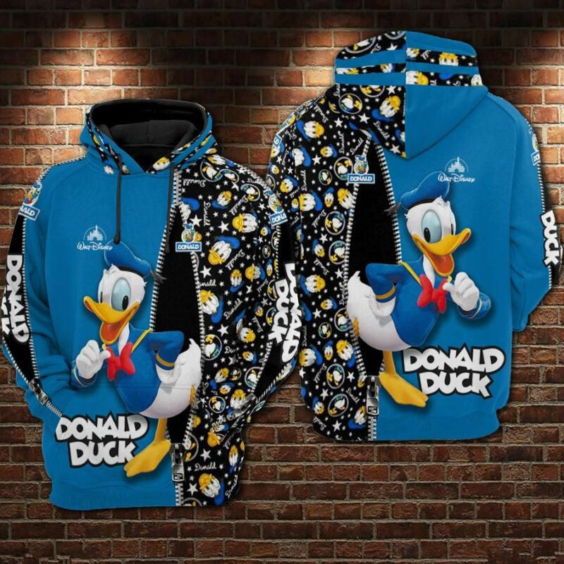 Donald Duck Movies The Disney 1 Over Print 3d Hoodie Zip Hoodie