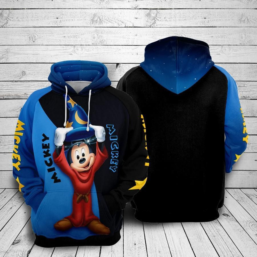 Mickey Mouse Over Print 3d Hoodie Zip Hoodie 335