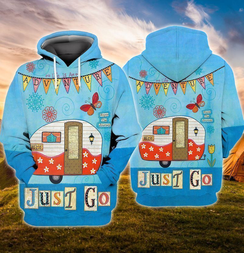 Adventure Enjoy The Journey Just Go Camping For Men And Women 3d Hoodie Zip Hoodie