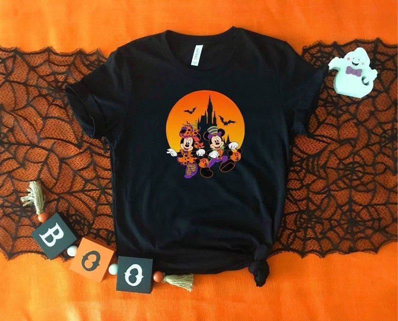 Mickey Minnie Mouse Disney Halloween T Shirt Hoodie Sweater 663