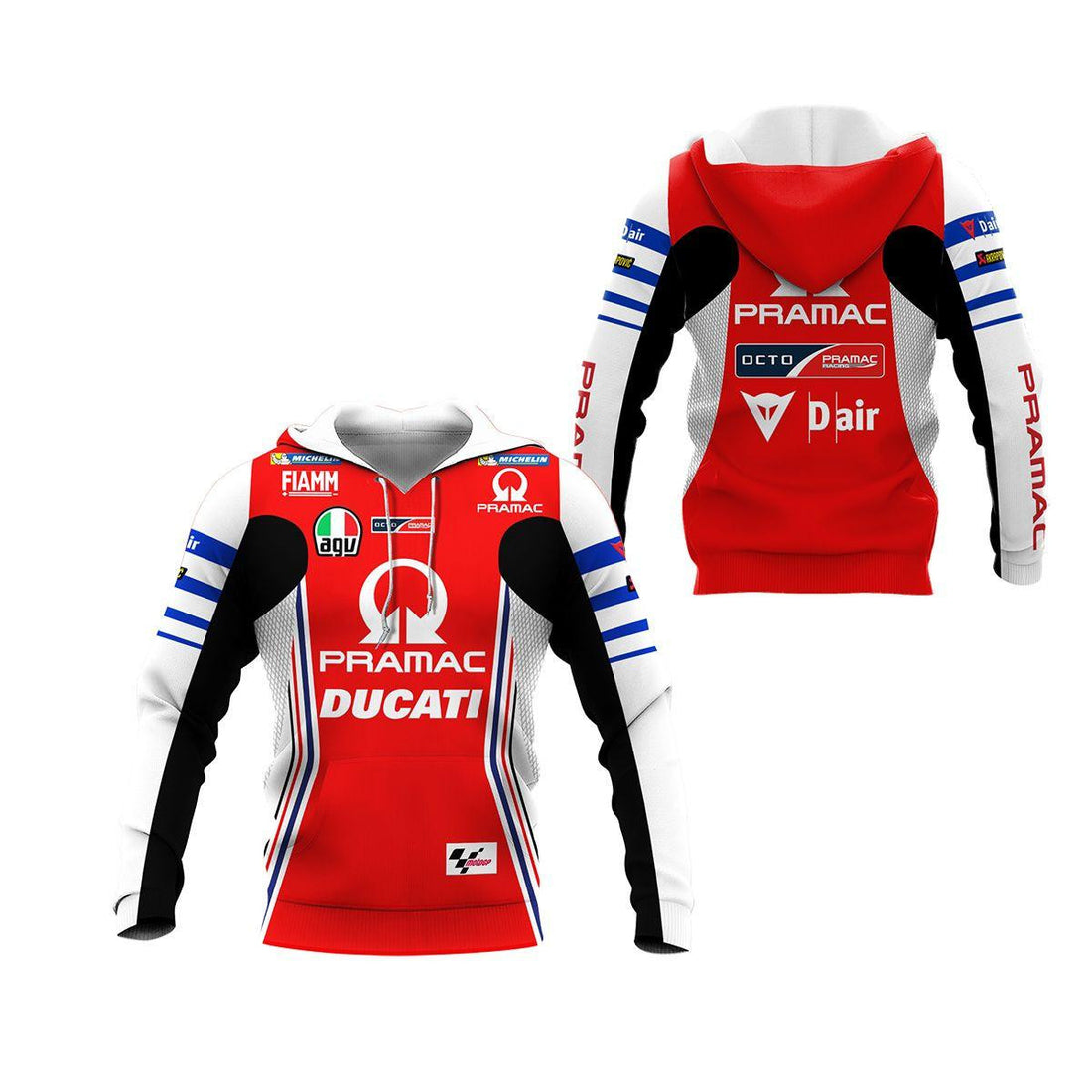 Alma Ducati Racing Team All Over Print Hoodie, Zip Hoodie 419