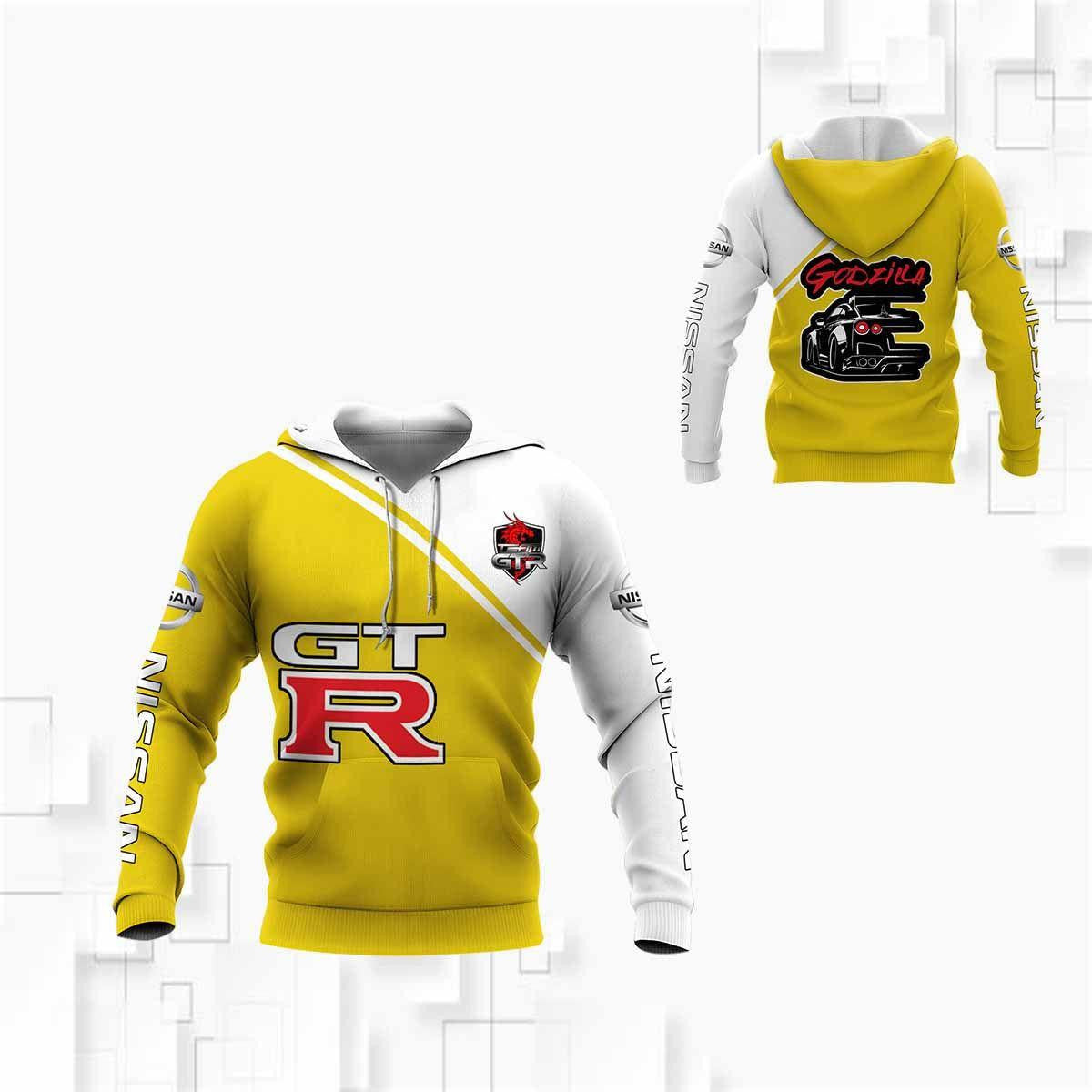 Nissan Gtr, Nissan Godzilla All Over Print Hoodie, Zip Hoodie 202