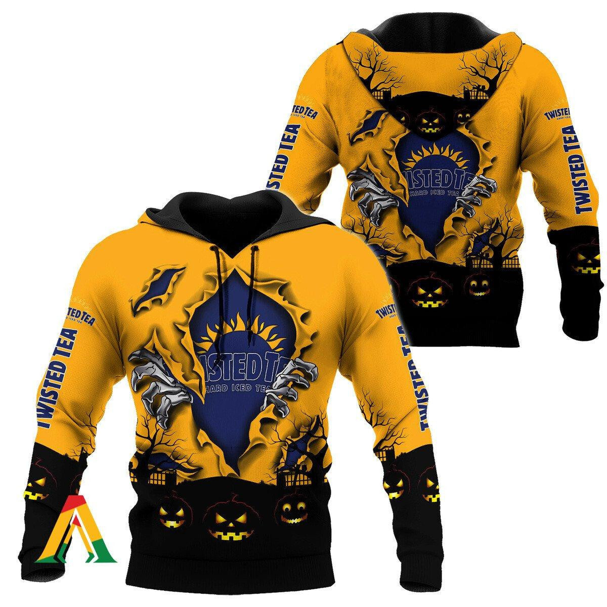 Scary Night Halloween Twisted Tea Hoodie &amp; Zip Hoodie