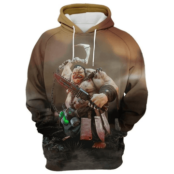 Dota 2: Pudge Over Print 3d Hoodie Zip Hoodie