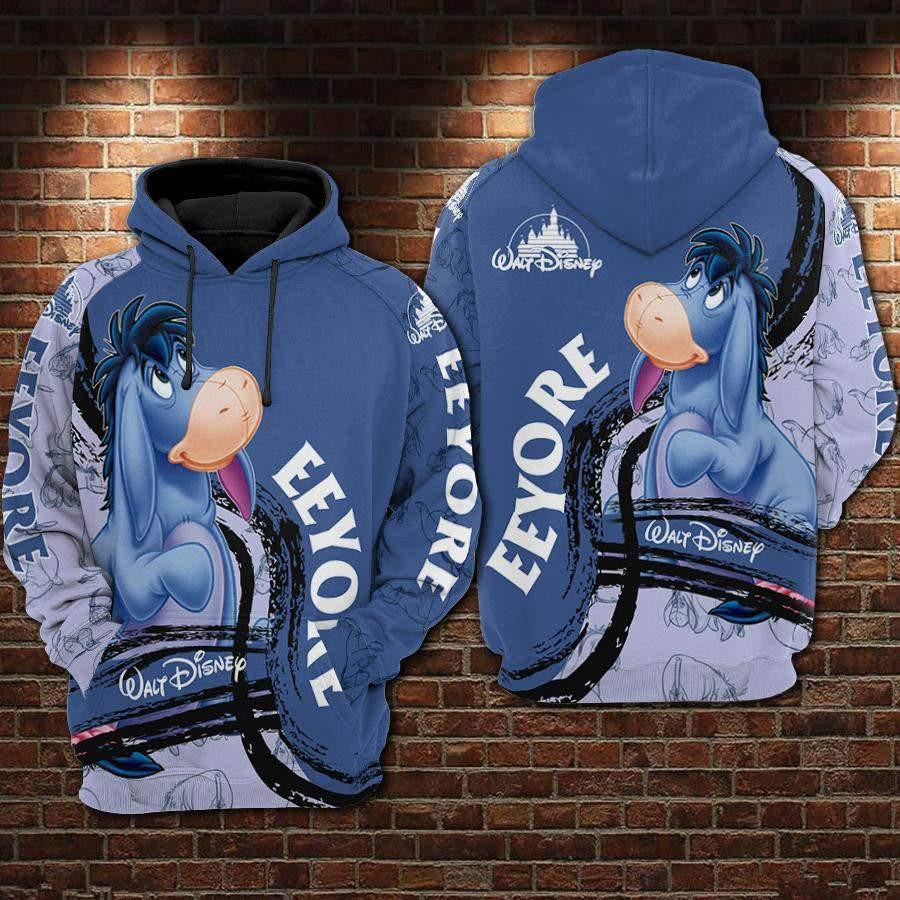 Eeyore Winnie The Pooh Disney, Cute Eeyore Ver21 Aop Hoodie