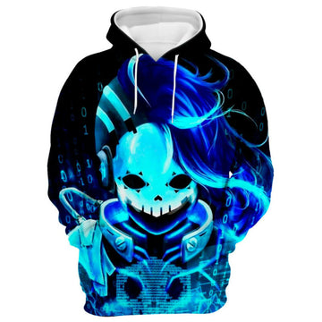 Cyberspace Sombra Overwatch 3d Hoodie Zip Hoodie