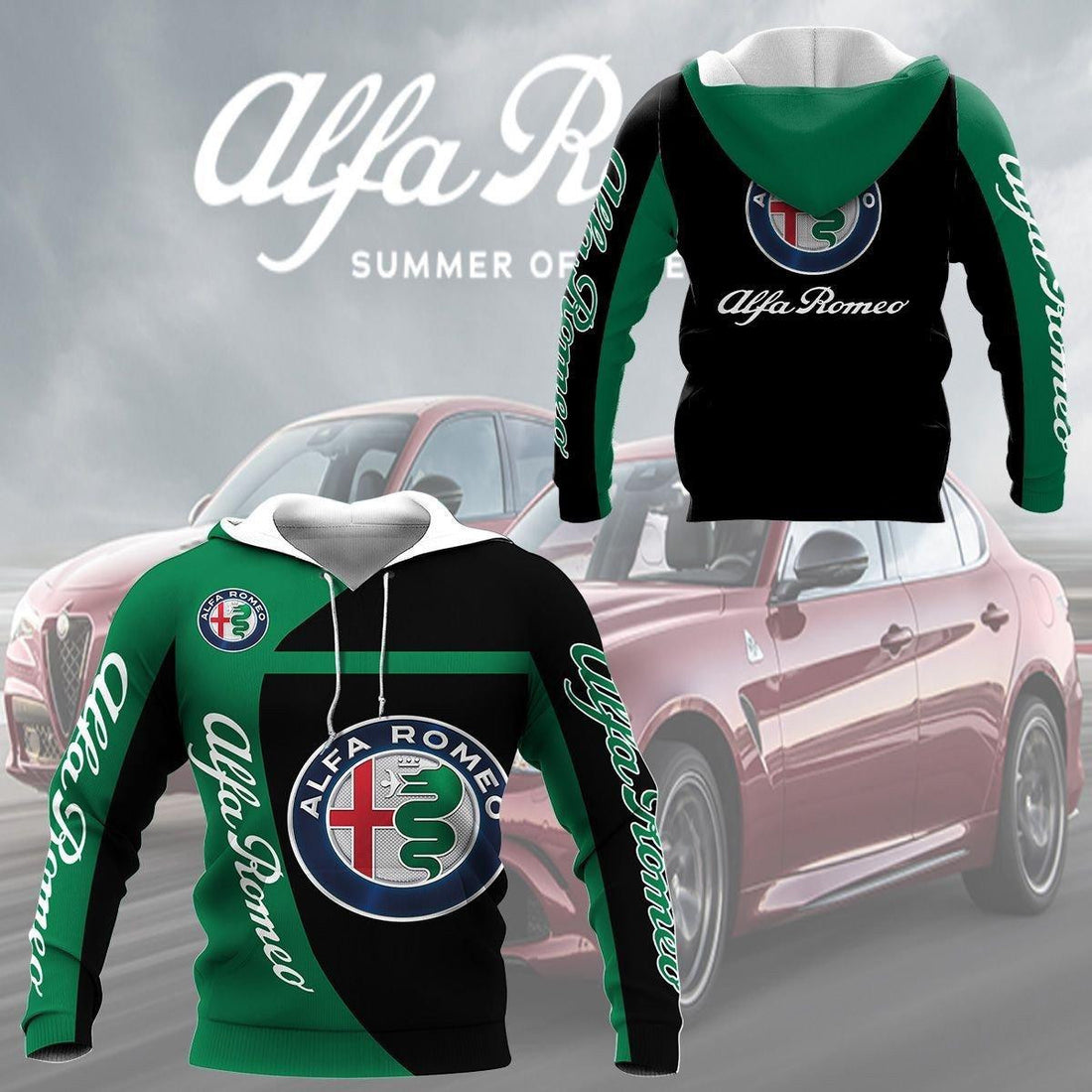 Alfa Romeo Shirt Fan Gift 192, Stylist Unisex 3d Hoodie Zip Hoodie