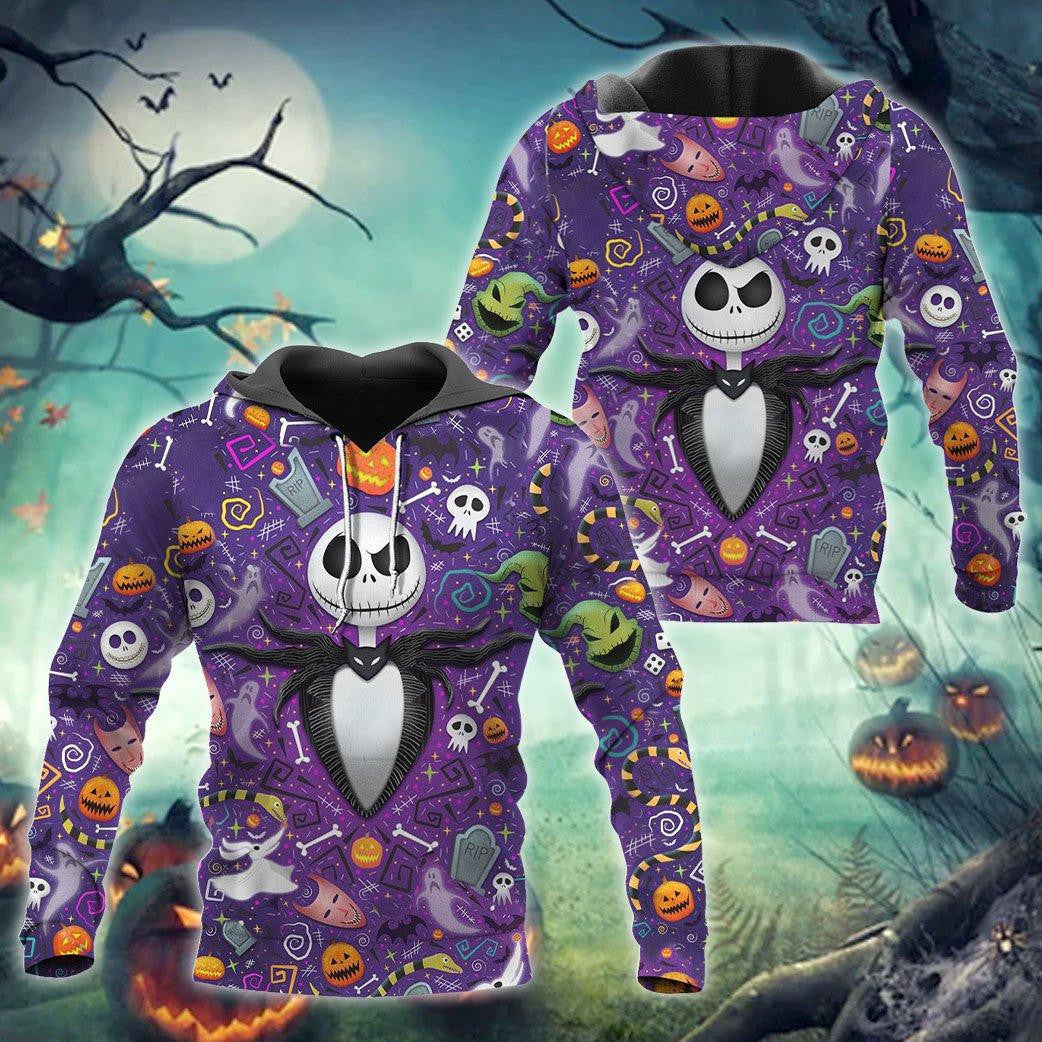 Jack Skellington Nightmare Before Christmas Hoodie &amp; Zip Hoodie