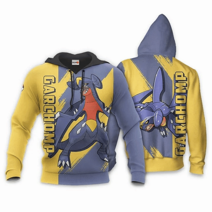 Garchomp Anime Manga Pokemon For Men And Women 3d Hoodie Zip Hoodie