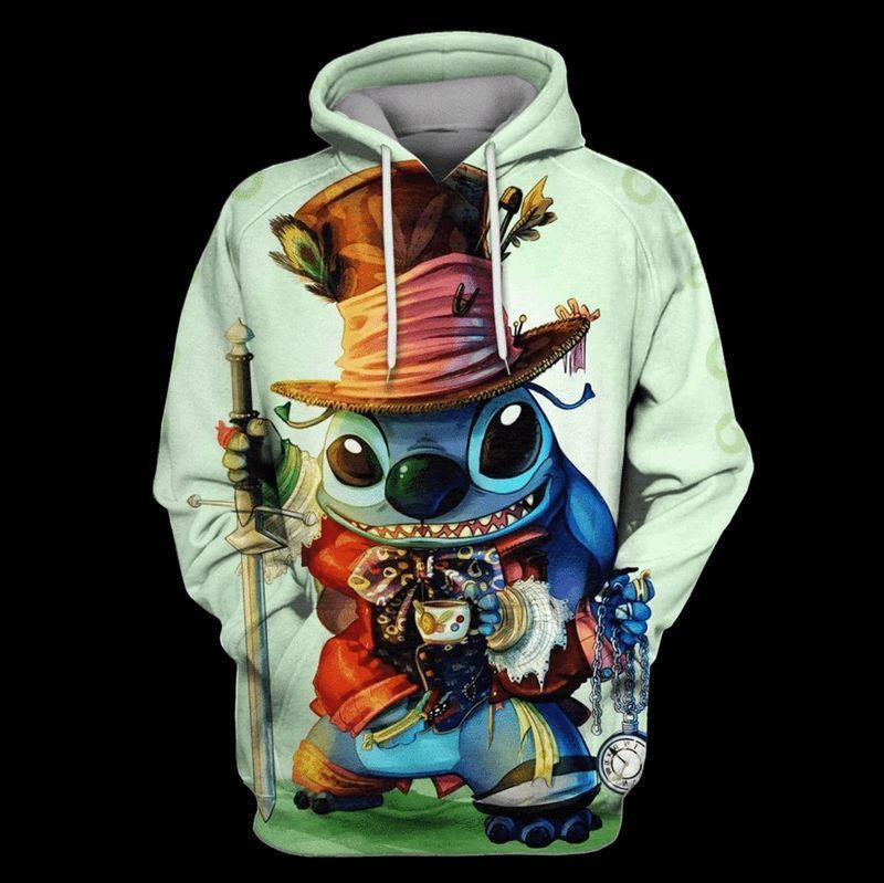 Lilo And Stitch Cute Lover 3d Hoodie Zip Hoodie 1193
