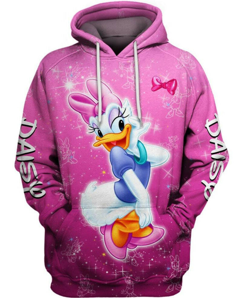 Daisy Duck 3d Hoodie Zipper Hoodie