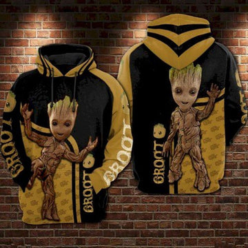 Funny Baby Groot Star Wars 3d Hoodie