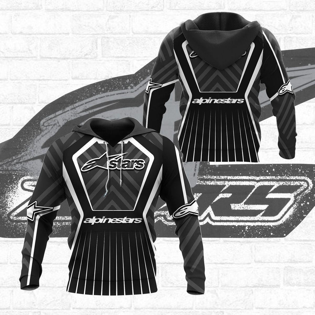 Alpinestars Shirt Fan Gift 882, Stylist Unisex 3d Hoodie Zip Hoodie
