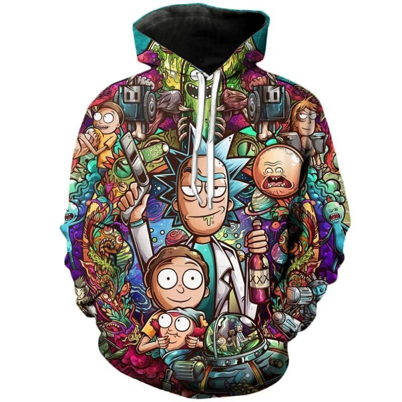 For Rick And Morty Lovers Some Characters In The Movie 3d Hoodie 935