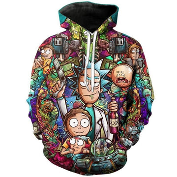 For Rick And Morty Lovers Some Characters In The Movie 3d Hoodie 935