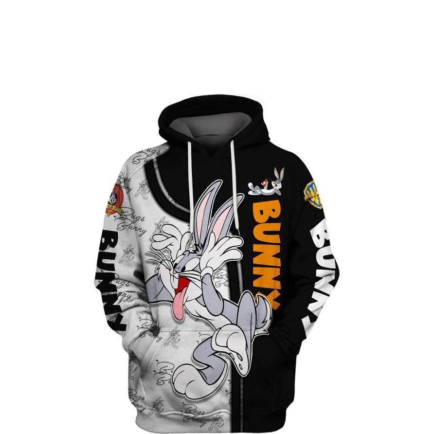 Bugs Bunny Looney Tunes Warner Bros, Cute Bugs Bunny Ver3 All Over Print Hoodie