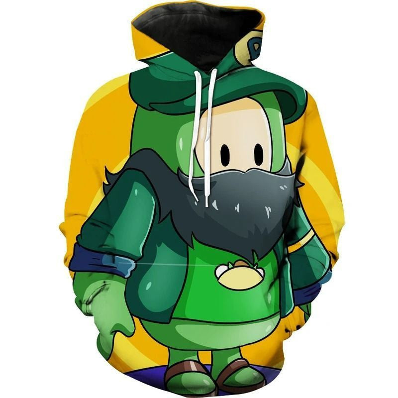 Fall Guys Crossover Over Print 3d Hoodie Zip Hoodie