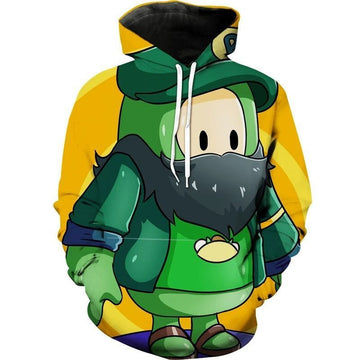 Fall Guys Crossover Over Print 3d Hoodie Zip Hoodie