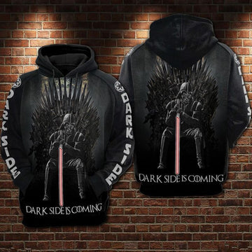 Darth Vader Star Wars Jacket Hoodie Sweater Shirt Game Of Thrones Dark Side Is Coming Darth Vader Over Print 3d Hoodie Zip Hoodie