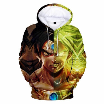 Goku Broly Anime Manga Dragon Ball Gift For Men And Women Over Print 3d Hoodie Zip Hoodie