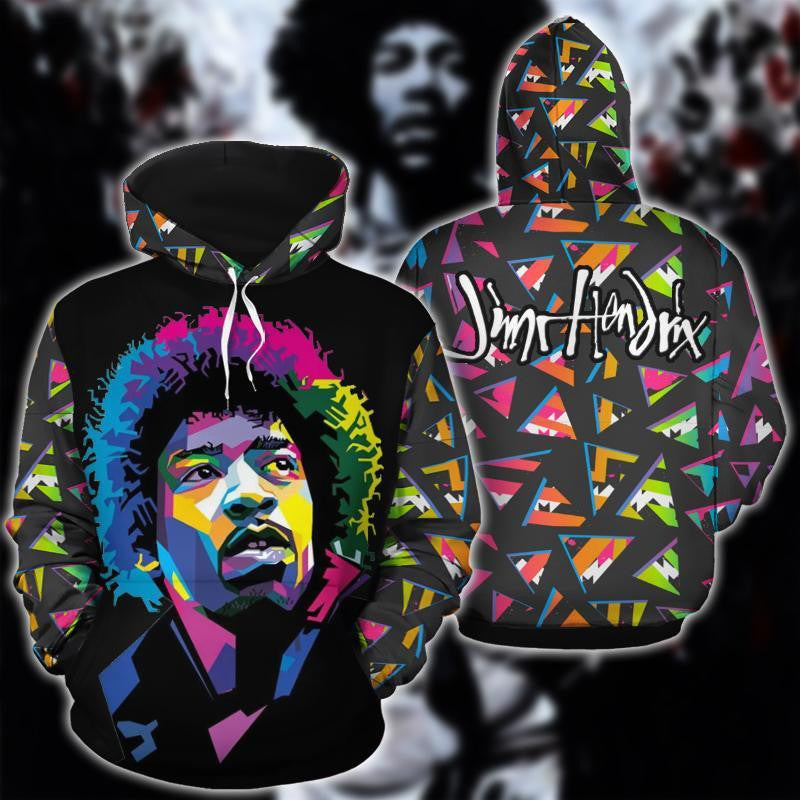 Jimi Hendrix Logo All Over Print Hoodie