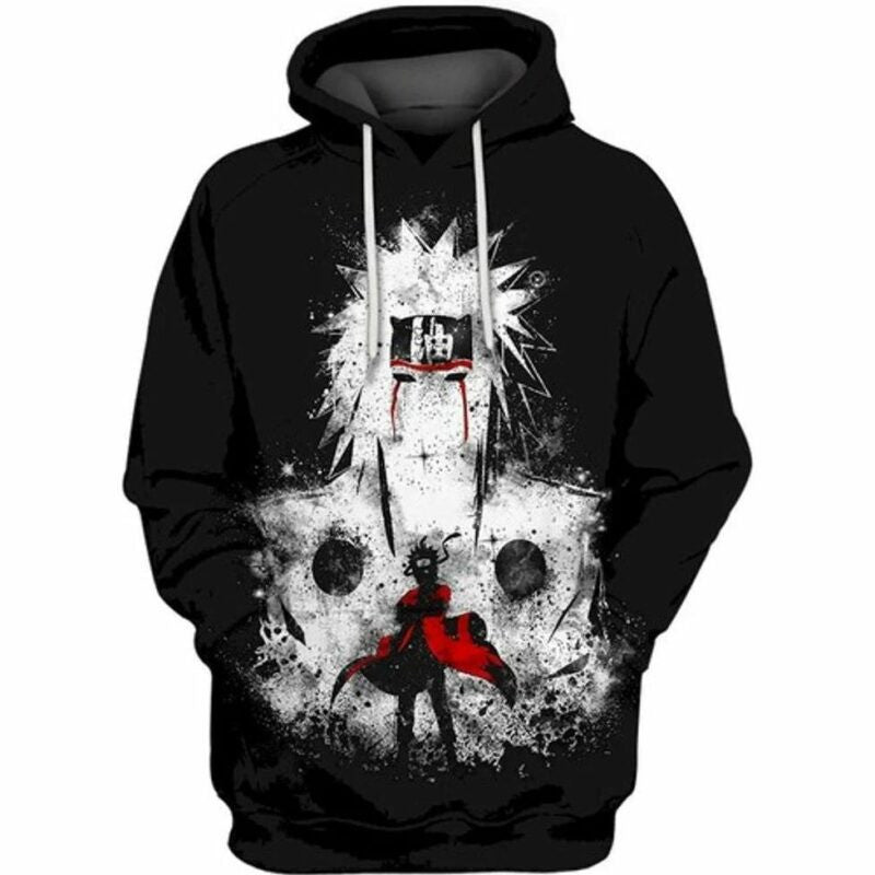 Jiraiya Soul Of Naruto Anime 3d Hoodie