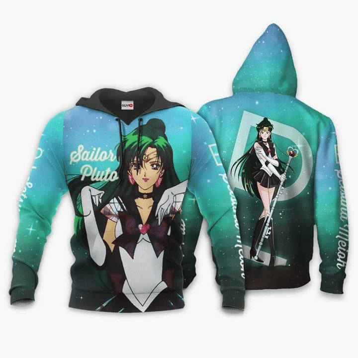 Sailor Pluto Setsuna Meioh Anime Manga Moon For Men And Women 3d T Shirt Sweatshirt Zip Hoodie Bomber 614