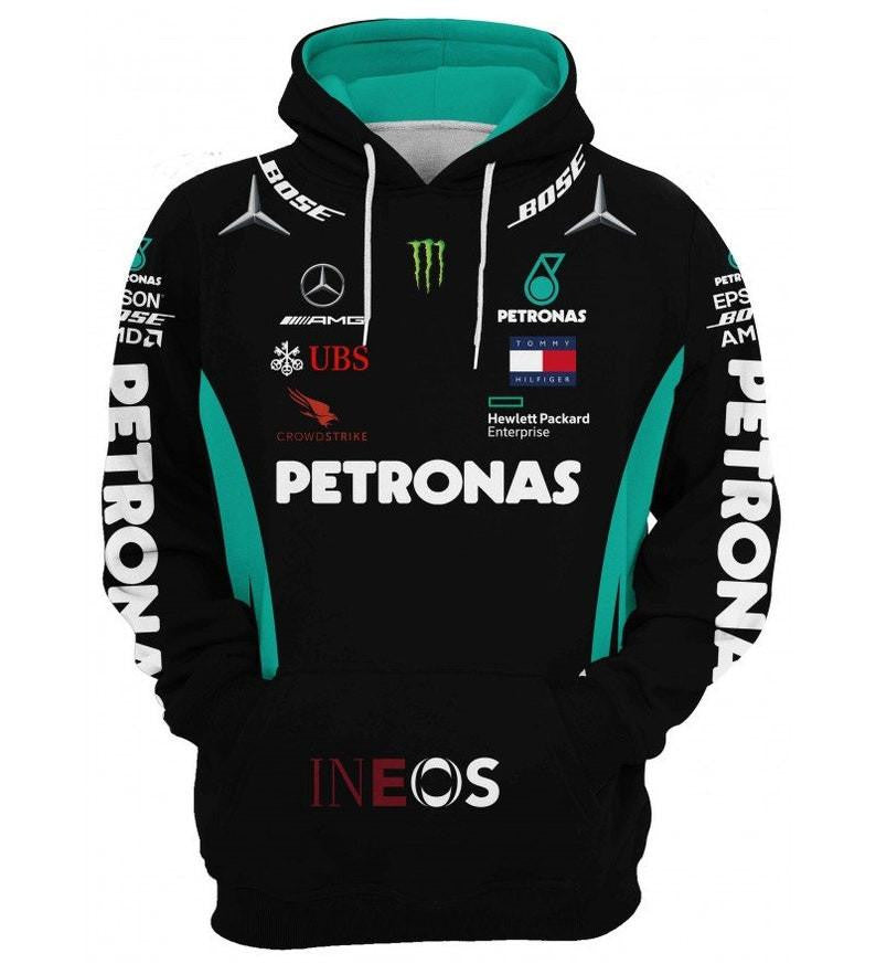 Mercedes Amg F1 Team All Over Print Hoodie 365