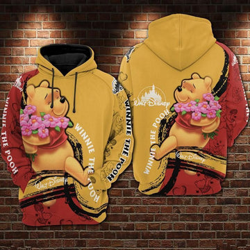 Disney Winnie The Pooh Over Print 3d Hoodie Zip Hoodie 784