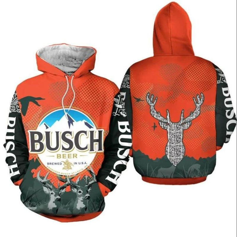 Unisex Drink Busch Beer 3d Hoodie For Men For Women, All Over Printed Hoodie
