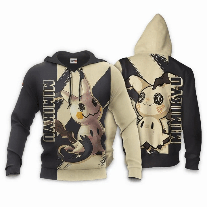 Pokemon Mimikyu Anime Manga For Men And Women 3d Hoodie Zip Hoodie