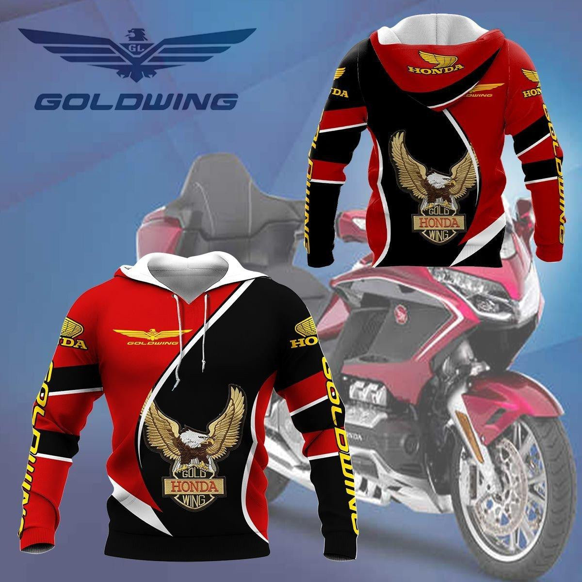 Honda Gold Wing Shirt Fan Gift 182, Stylist Unisex 3d Hoodie Zip Hoodie