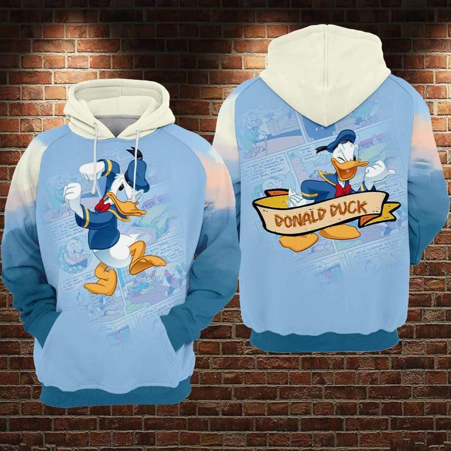 Donald Duck Disney, Cute Donald Duck Ver22 Aop Hoodie