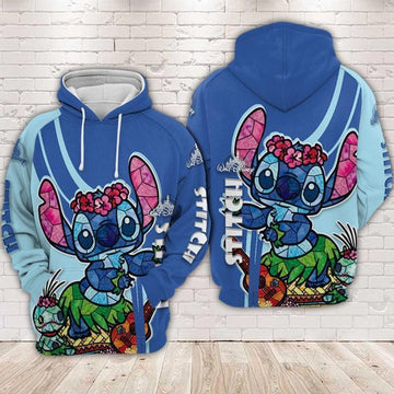 Lilo And Stitch Cute Lover 3d Hoodie Zip Hoodie 1120