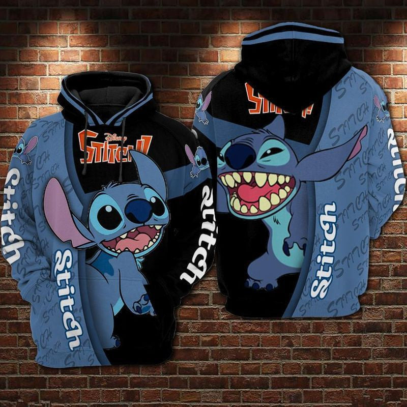 Disney Lilo And Stitch 3d T Shirt Sweatshirt Zip Hoodie Bomber 1160