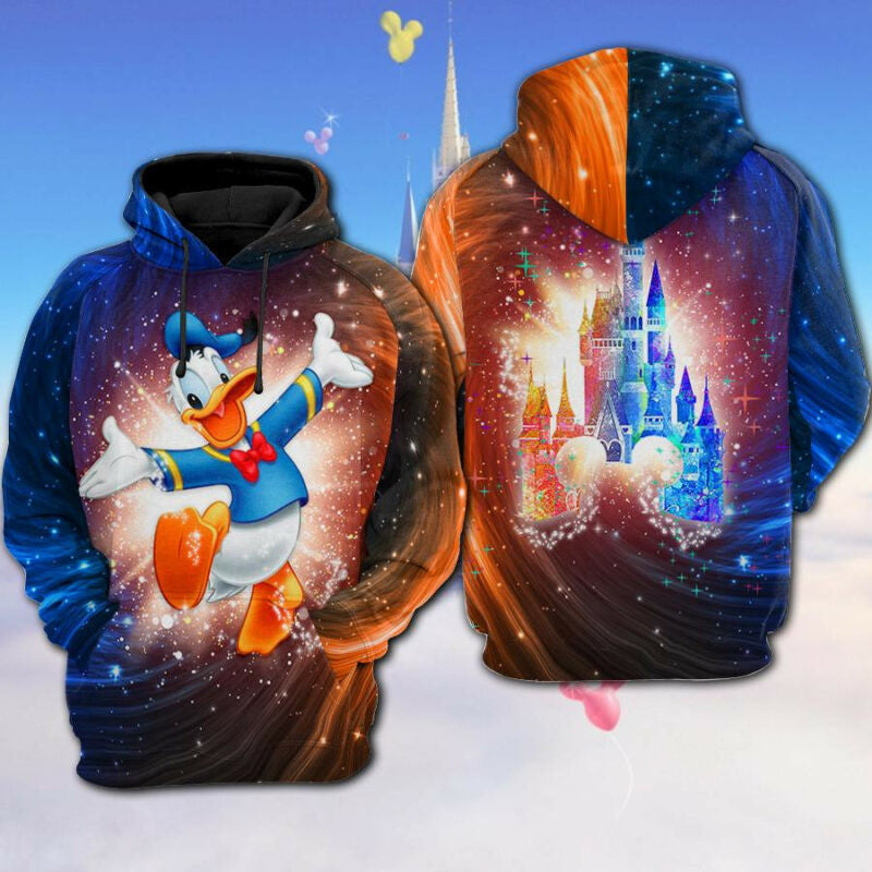 Disney Donald Galaxy 3d Hoodie Zip Hoodie