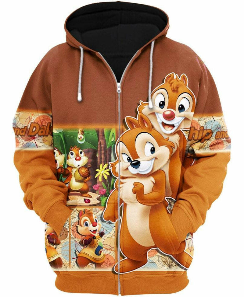 Alvin And Chipmunks 3d Hoodie Zip Hoodie