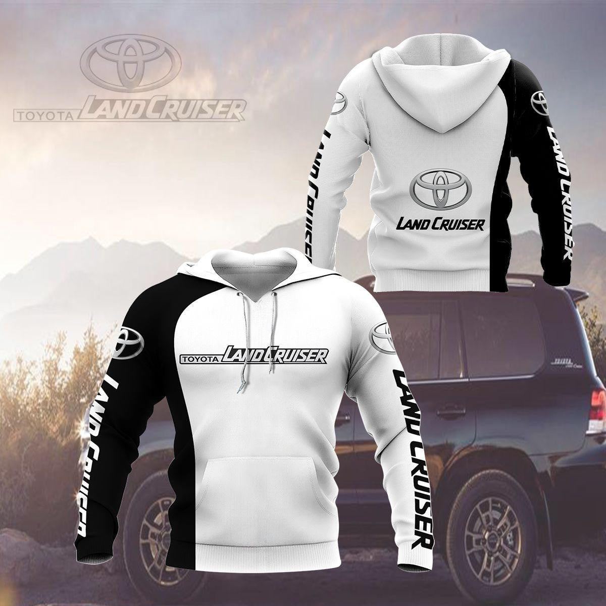 Toyota Land Cruiser Shirt Fan Gift 204, Stylist Unisex 3d Hoodie Zip Hoodie