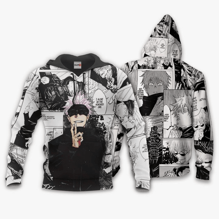 Satoru Gojou Anime Manga Jujutsu Kaisen For Men And Women 3d Hoodie Zip Hoodie