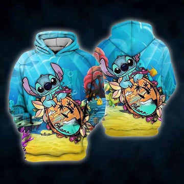 Lilo And Stitch Cute Lover Xv 3d Hoodie Zip Hoodie